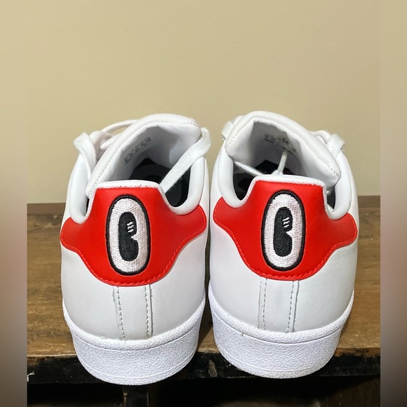 Adidas x Hattie Stewart Superstar White Red Shell Toe Leather - Picture 4 of 10